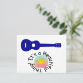 Ukulele: Het is een mooi ding Briefkaart (Staand voorkant)