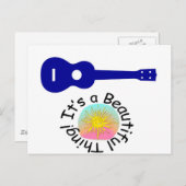 Ukulele: Het is een mooi ding Briefkaart (Voorkant / Achterkant)