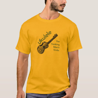 Ukulele - Het Man van het denken over geweld T-shirt