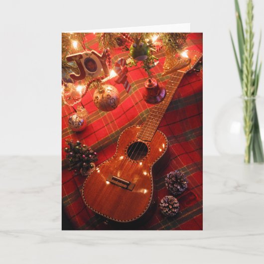 Ukulele Holiday Kaart (Voorkant)