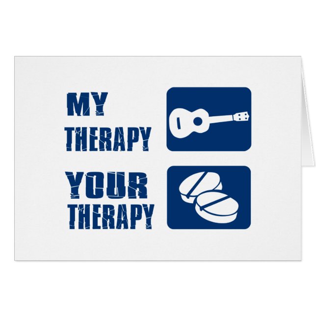 ukulele is mijn therapie (Voorkant Horizontaal)