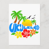 Ukulele Island Logo Briefkaart (Voorkant)