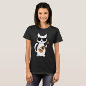 Ukulele Kat Ukulelist Snaarinstrument T-shirt (Voorkant volledig)