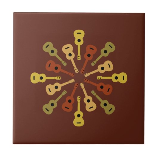 UKULELE keramische tegels Tegeltje (Voorkant)