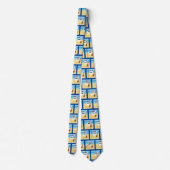 Ukulele Kerstman Tie Stropdas (Achterkant)