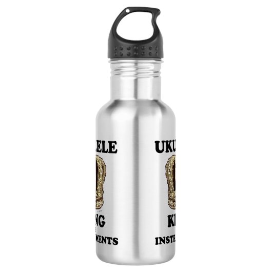 Ukulele King of Instruments Waterfles (Voorkant)