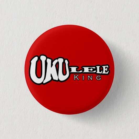 Ukulele King Small Button (Voorkant)