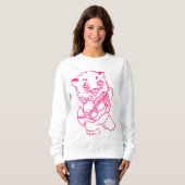 Ukulele Kitten Sweatshirt (Voorkant volledig)