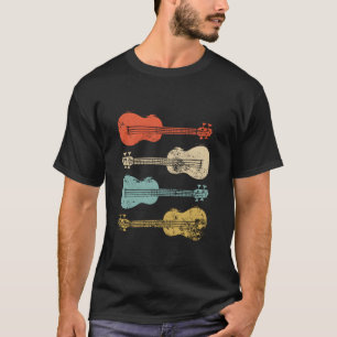 Ukulele Kleurrijke Appel Hawaïaanse Uke T-shirt