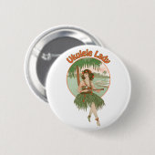 Ukulele Lady #1 Button (Voorkant /achterkant)