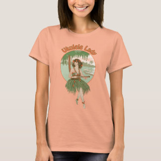 Ukulele Lady #1 Dames branden T-Shirt