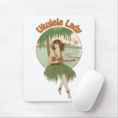 Ukulele Lady #1 Mousepad Muismat (Met muis)