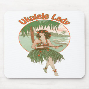 Ukulele Lady #1 Mousepad Muismat