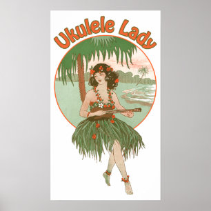 Ukulele Lady #1 Poster