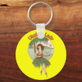 Ukulele Lady #1 Sleutelhanger (Voorkant)