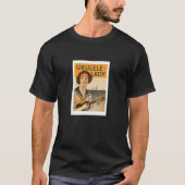 Ukulele Lady voor vrouwen T-shirt (Voorkant)