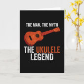 Ukulele Legend Kaart (Gele Bloem)