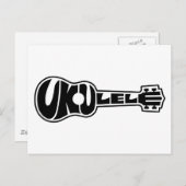 Ukulele Logo Briefkaart (Voorkant / Achterkant)