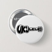 Ukulele Logo Ronde Button 5,7 Cm (Voorkant /achterkant)