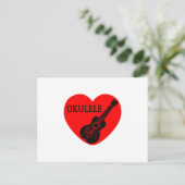 Ukulele Love Briefkaart (Staand voorkant)