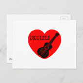Ukulele Love Briefkaart (Voorkant / Achterkant)