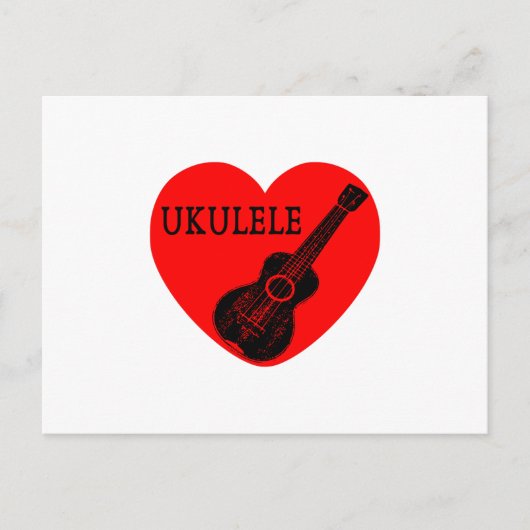 Ukulele Love Briefkaart (Voorkant)