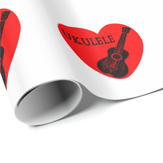 Ukulele Love Cadeaupapier (Rol Hoek)