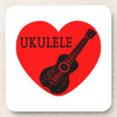 Ukulele Love Drankjes Onderzetter (Voorkant)
