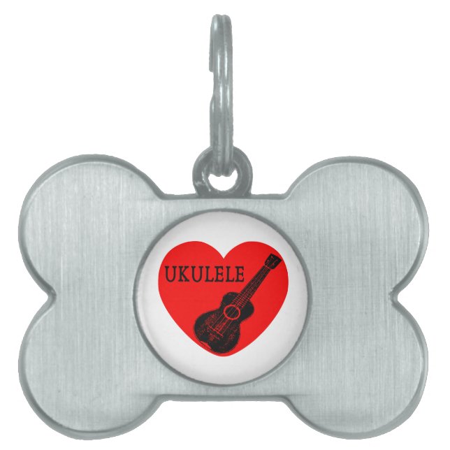 Ukulele Love Huisdieren Naamplaatje (voorkant)