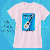 Ukulele Love in Shades of Blue T-Shirt