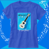 Ukulele Love in Shades of Blue T-Shirt