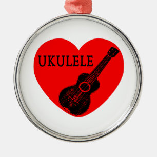 Ukulele Love Metalen Ornament