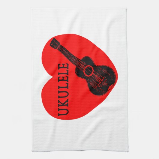 Ukulele Love Theedoek (Verticaal)