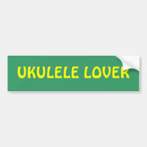 UKULELE LOVER bumper sticker
