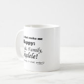 Ukulele maakt me gelukkig koffiemok (Voorkant links)