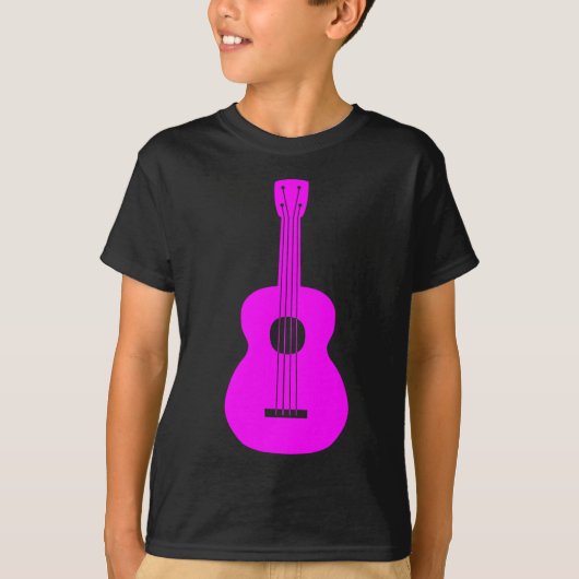 Ukulele - Magenta T-shirt (Voorkant)
