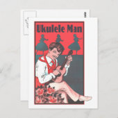 Ukulele Man Briefkaart (Voorkant / Achterkant)