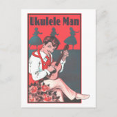 Ukulele Man Briefkaart (Voorkant)