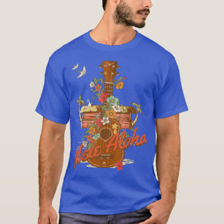 Ukulele Mele Aloha Hawaii for Island Music Lovers  T-shirt
