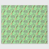 Ukulele Merry Kerstmis en Happy Nieuwjaar Cadeaupapier (Vlak)