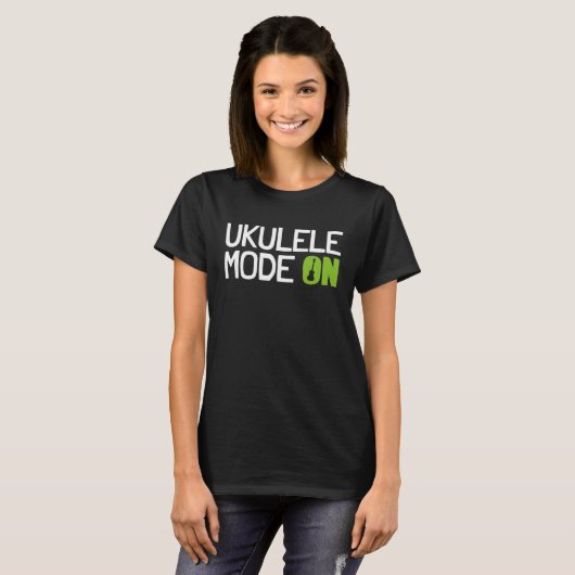 Ukulele Mode  Ukulele Player T-shirt (Voorkant volledig)