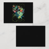 Ukulele Music Flowers Hawaii Visitekaartje (Voorkant / Achterkant)