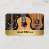 Ukulele Music Teacher Visitekaartje (Voorkant)