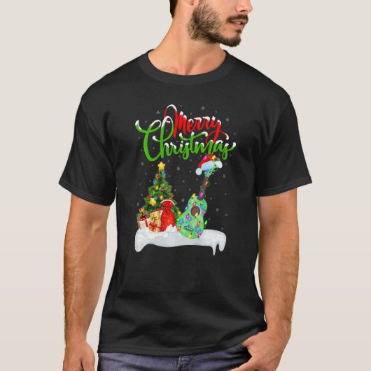 Ukulele Music  Xmas Decorations Santa Ukulele Chri T-shirt (Voorkant)
