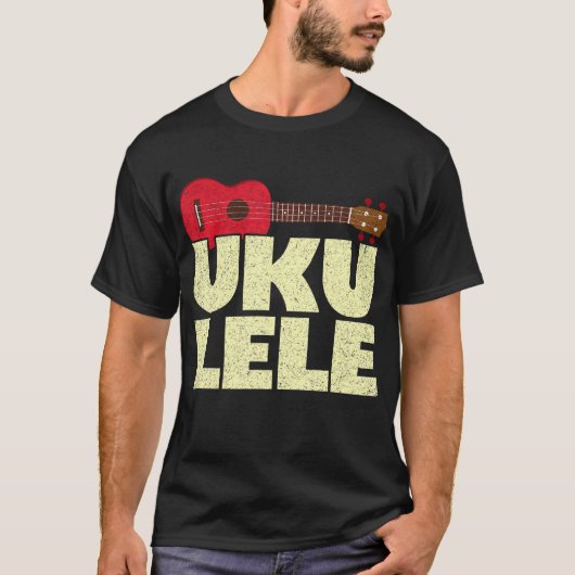 Ukulele Muziekinstrument T-shirt (Voorkant)