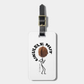 Ukulele Nut Bagagelabel (Voorkant verticaal)
