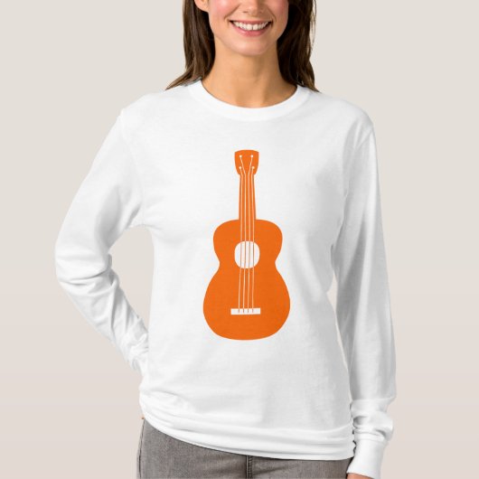 Ukulele - Oranje T-shirt (Voorkant)