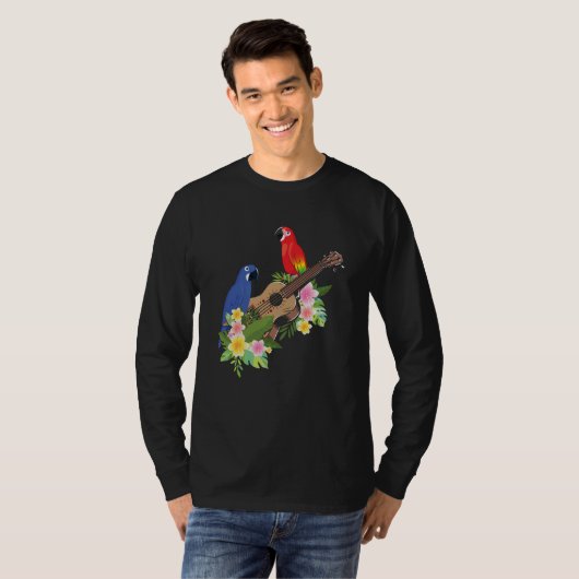 Ukulele Parrot T-shirt (Voorkant volledig)