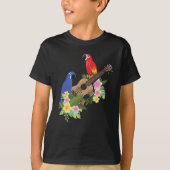 Ukulele Parrot T-shirt (Voorkant)