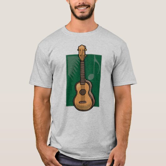 Ukulele (pas me aan!) t-shirt (Voorkant)
